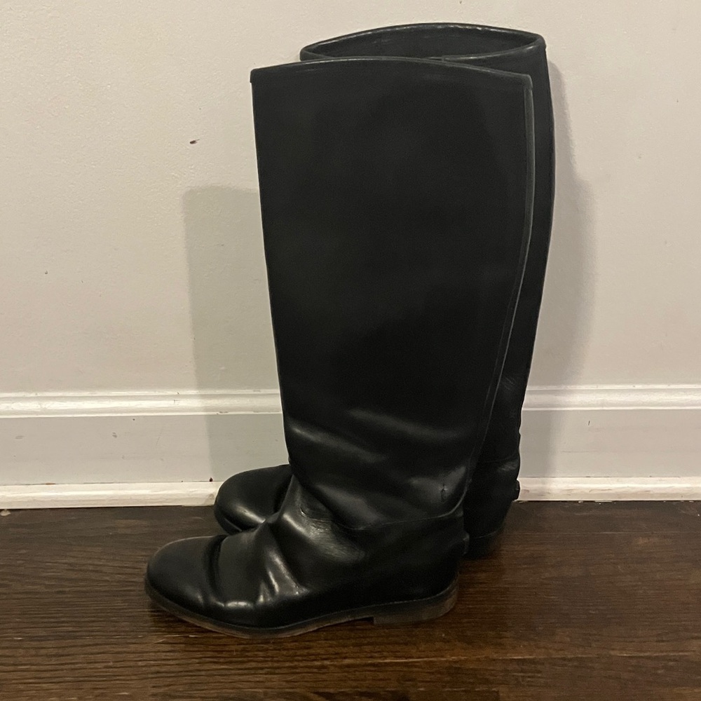 Golden Goose Over the Knee Black Boots
